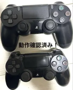 PS4 純正 コントローラー 2個 ブラック 動作確認済 プレイステーション4