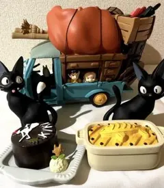 ジブリ サツキとメイ オート三輪 プランター ジジ 小物入れ 2種 3点セット