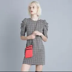 ★LILY BROWN リリーブラウン レトロ ワンピース ドレス パワー M