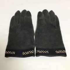 DAKS 手袋　グレー 手袋 チェック柄　レディース　メンズ　グローブ
