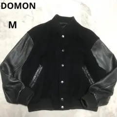 フ*ク様 90s DOMON ヴィンテージ スタジャン レザー×ウール 黒 Mサ