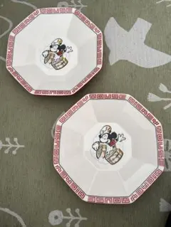 ディズニー 餃子皿 2枚セット 食器 中華 ミッキー - メルカリ