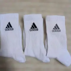 adidas ホワイトソックス 3足セット　23〜25cm