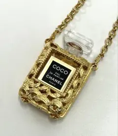 CHANEL シャネル COCO 香水ミニボトル ネックレス GP 美品
