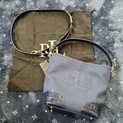 ラルフローレン　キャンバス Witley バケット バッグ　現行品色違いデニム