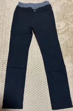 ikka 裏起毛黒パンツ　150