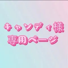 キャンディ　様　専用ページ