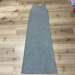 JEANASIS ノースリーブロングニットワンピース グレー系のサムネイル