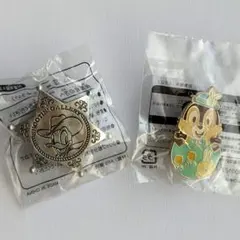 ドナルドとチップのバッジセット 未開封