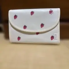 gelato pique いちご柄 母子手帳ケース ホワイト