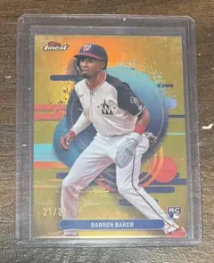 topps Darren Baker 21/25 Finest RCカード