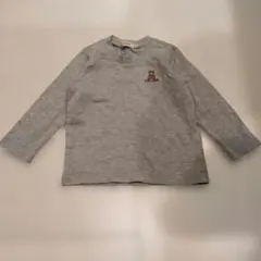 ☆ミキハウス ロンT 長袖 Tシャツ クマ刺繍 サイズ80cmのサムネイル
