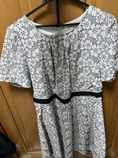 Aylesbury アリスバーリー 花柄 半袖 膝丈 フレア ワンピース