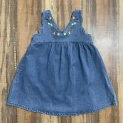 美品☆ムージョンジョン デニムジャンバースカート