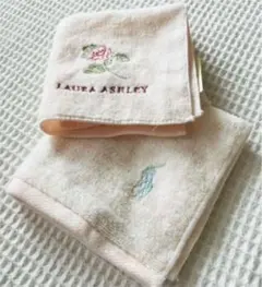 【未使用】POLOラルフローレン&ローラアシュレイタオルハンカチ 2枚セット
