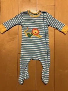 【美品】frugi 長袖ロンパース　ライオン　6-9m