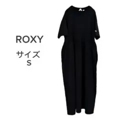 ROXY ロキシー オーバーサイズワンピース S 半袖 ロングワンピ 綿100