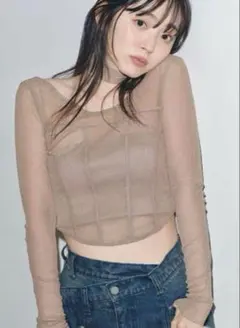 SNIDEL コルセットデザインカットトップス