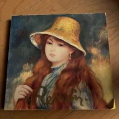 ルノアール 花を持つ少女 絵画 P A・ルノワール 花を摘む少女たち