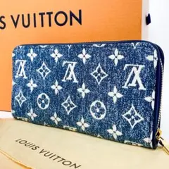 ✨極美品✨ ルイヴィトン デニム ジャガード モノグラム ジッピーウォレット