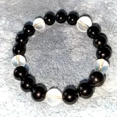 パワーストーン/ 天然石・オニキス・水晶 /ブレスレット/ 8月の誕生石