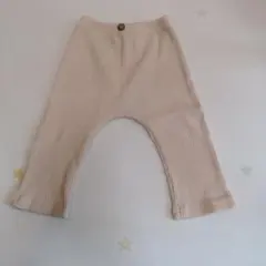 ズボン パンツ 80 リブ フレア ピンク 韓国