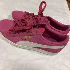 【PUMA】 ピンク スニーカー 24.5cm