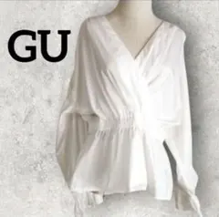 GU カシュクールキャンディスリーブブラウス
