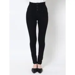 EMODA NUDEハイウエストデニム ブラックウエスト約54cm