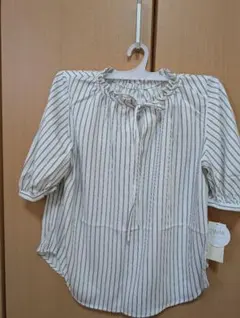 ストライプ 2wayブラウス Fサイズ