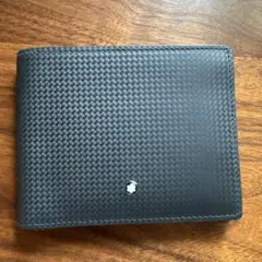 Montblanc ブラック 二つ折り財布　新品　111145 Montblanc ブラック 二つ折り財布 新品 111145 MONTBLANC（筆記具