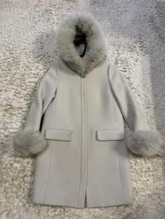 値下【アプワイザーリシェ】5wayコート　美品　フード付きファーコート　サイズ1