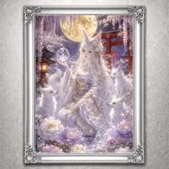 風水開運絵画＊花舞桃姫龍赤富士 良風 愛情 家庭 恋愛運 子宝 縁結び