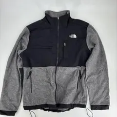 ノースフェイス 切り返し フリースジャケット グレー×ブラック L US規格