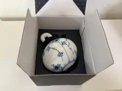 クリスマスオーナメント　ロイヤルコペンハーゲン ブルーフルーテッド　ハーフレース