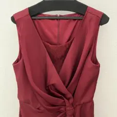 最終お値下げ　ドレス　フォーマル　赤　レッド　パーティー　結婚式