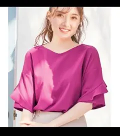 アロッタ フリル袖Tシャツブラウスのサムネイル