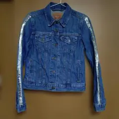 Levi's スパンコール付きデニムジャケット Sのサムネイル