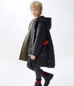 ZARAキッズ フード付きダウンコート 152 リバーシブル