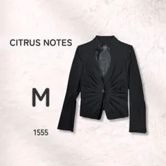 CITRUS NOTES 日本製 毛99 短丈 ギャザー ジャケット 平成レトロのサムネイル