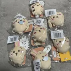 ちいかわ　うさぎだらけくじE賞×7（ぐー、トンカチ、フーッ…、ヤハ、ホカッなど）