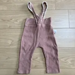 リブ編みサスペンダーパンツ 80 BBAMMA