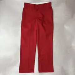 00s W34L30 ディッキーズ 874ER ワークパンツ レッド 赤