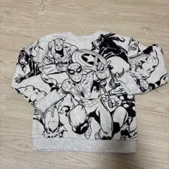 H&M トレーナー　110 116 スパイダーマン アベンジャーズ 裏起毛