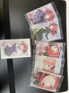 ⭐︎五等分の花嫁　中野二乃　ウエハースカード&ステッカーセット