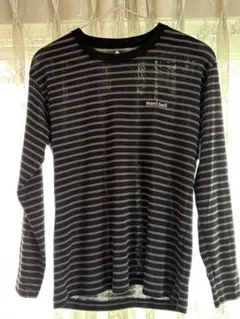 mont-bell WIC ストライプ 長袖カットソー M 新品同様