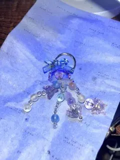 ハンドメイド クラゲキンホルダー