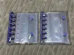 A7 透明シール帳 レフィル（台紙）12枚セット パープル