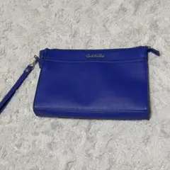 CECIL McBEE セシルマクビー クラッチバッグ ブルー ショッピング袋付