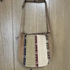 和柄　ショルダーバッグ ベージュ